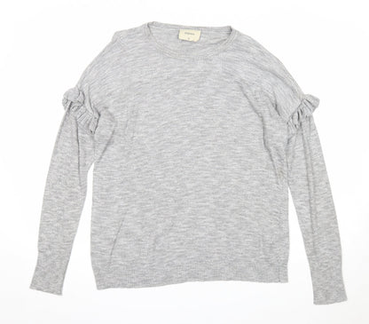 Womens UK Size M Papaya Grey Pullover Jumper