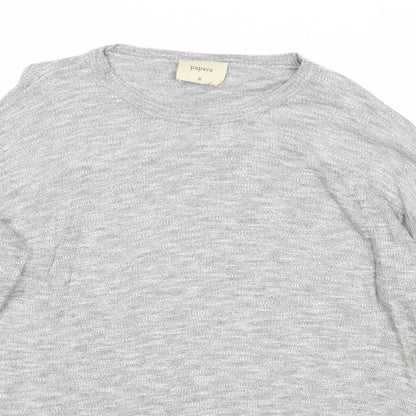 Womens UK Size M Papaya Grey Pullover Jumper