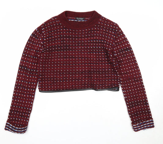 Womens UK Size 10 Miss Selfridge Purple Pullover Jumper