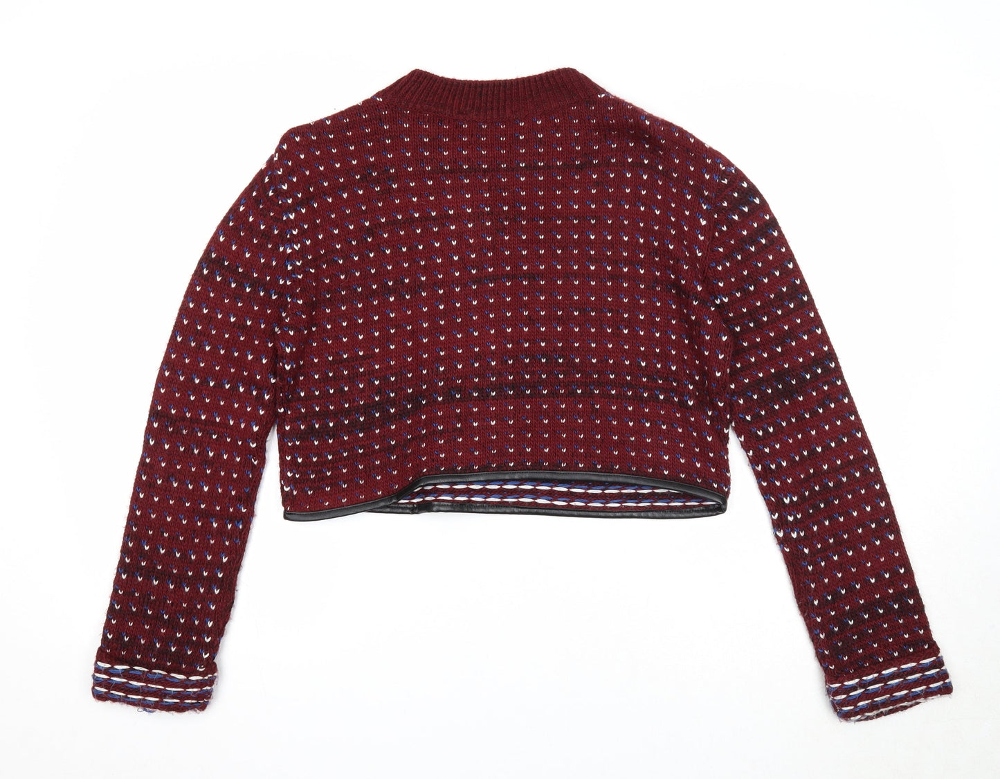 Womens UK Size 10 Miss Selfridge Purple Pullover Jumper