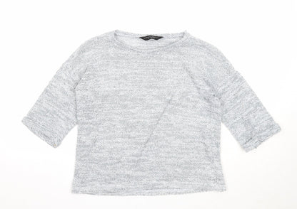 Womens UK Size 8 Dorothy Perkins Grey Pullover Jumper