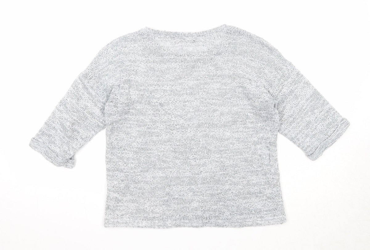 Womens UK Size 8 Dorothy Perkins Grey Pullover Jumper