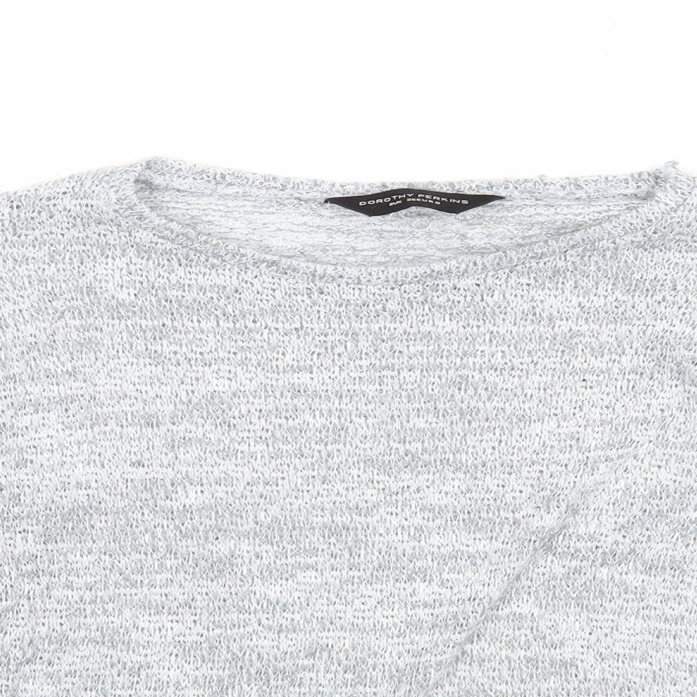 Womens UK Size 8 Dorothy Perkins Grey Pullover Jumper