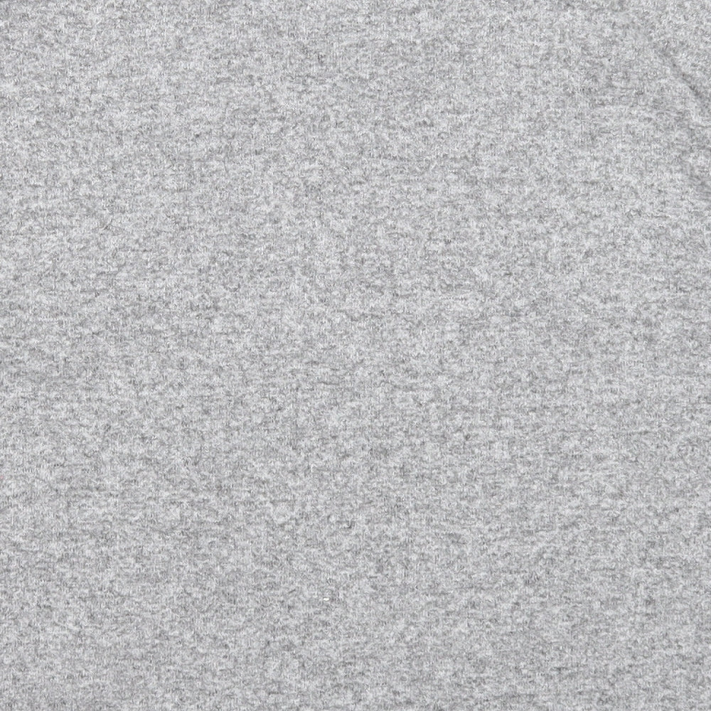 TU Womens Grey Round Neck Geometric Polyester Pullover Jumper Size 10 - Star Pattern