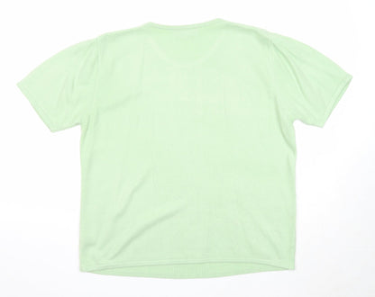 Womens UK Size M Lauren Taylor Green Pullover Jumper