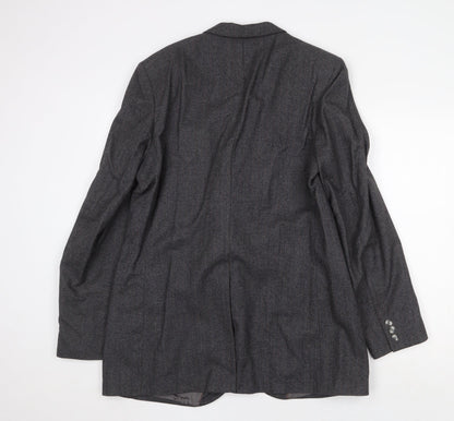 Dunn & Co Mens Grey Wool Jacket Suit Jacket Size 42 Regular