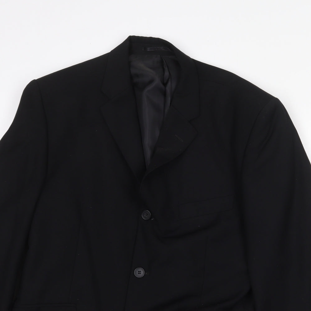 Mens UK Size 40 Burton Regular Black Suit Jacket