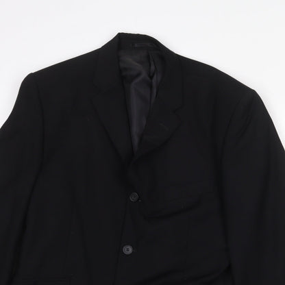 Mens UK Size 40 Burton Regular Black Suit Jacket