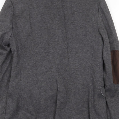 Mens UK Size M River Island Regular Grey Suit Jacket