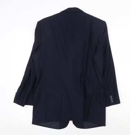 Mens UK Size 40 The Label Regular Blue Suit Jacket