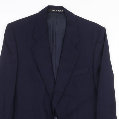 Mens UK Size 40 The Label Regular Blue Suit Jacket