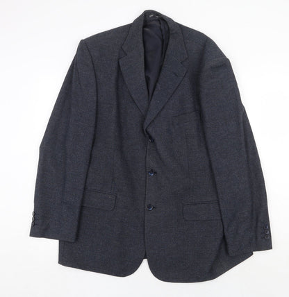 Mens UK Size 44 Greenwoods Regular Blue Suit Jacket
