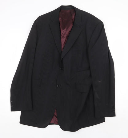 Mens UK Size 44 Burton Regular Black Suit Jacket