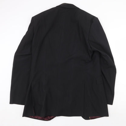 Mens UK Size 44 Burton Regular Black Suit Jacket