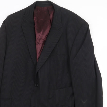 Mens UK Size 44 Burton Regular Black Suit Jacket