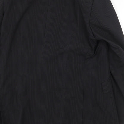 Mens UK Size 44 Burton Regular Black Suit Jacket