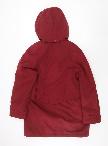Womens UK Size S Bonmarché Red Rain Coat