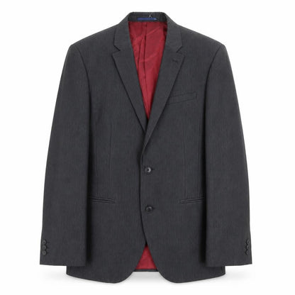 NEXT Mens Grey Striped Polyester Jacket Suit Jacket Size 40 Regular