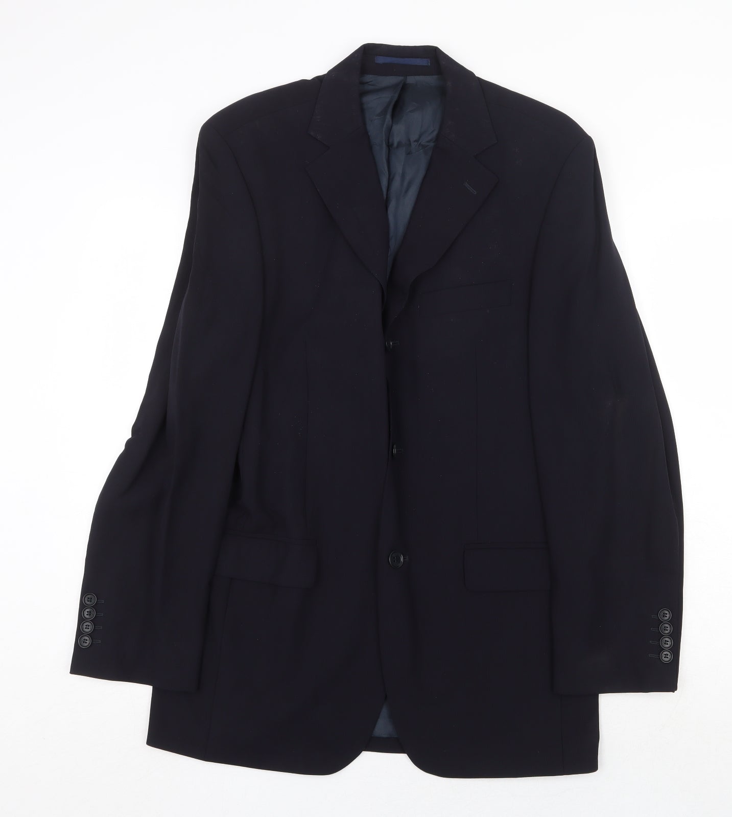 Mens UK Size 38 Blazer Regular Blue Suit Jacket