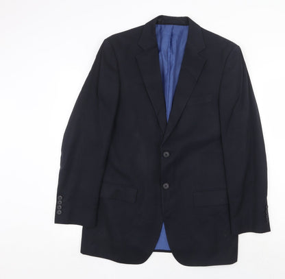 Mens UK Size 38 Marks and Spencer Regular Blue Suit Jacket