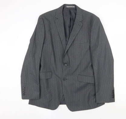 Mens UK Size 40 Burton Regular Grey Suit Jacket