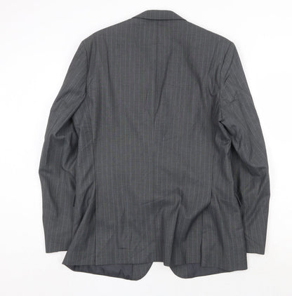 Mens UK Size 40 Burton Regular Grey Suit Jacket