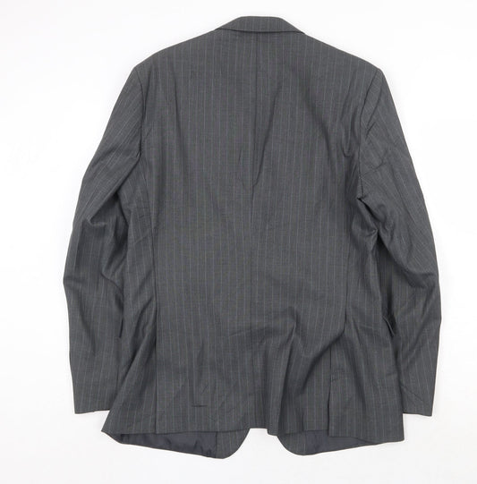 Mens UK Size 40 Burton Regular Grey Suit Jacket