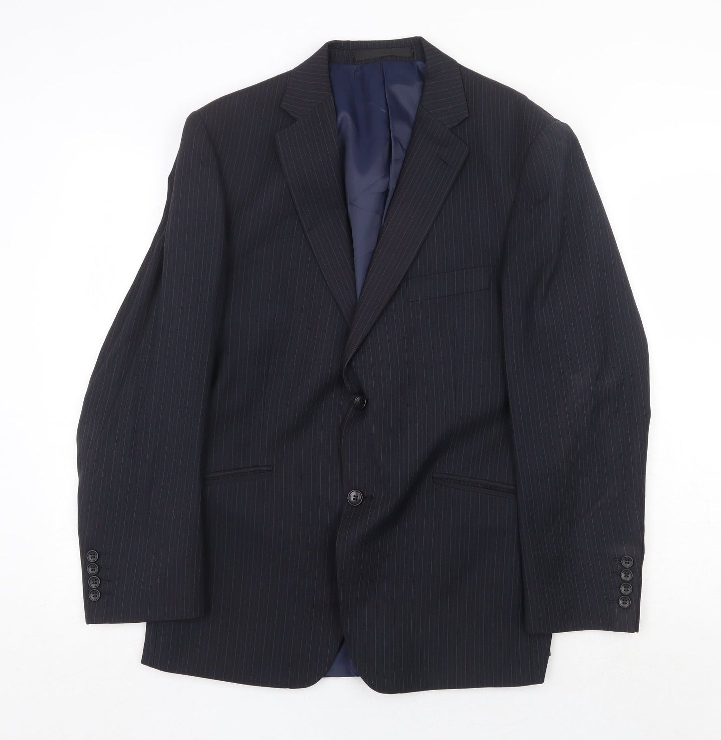 Mens UK Size 40 Marks and Spencer Regular Blue Suit Jacket