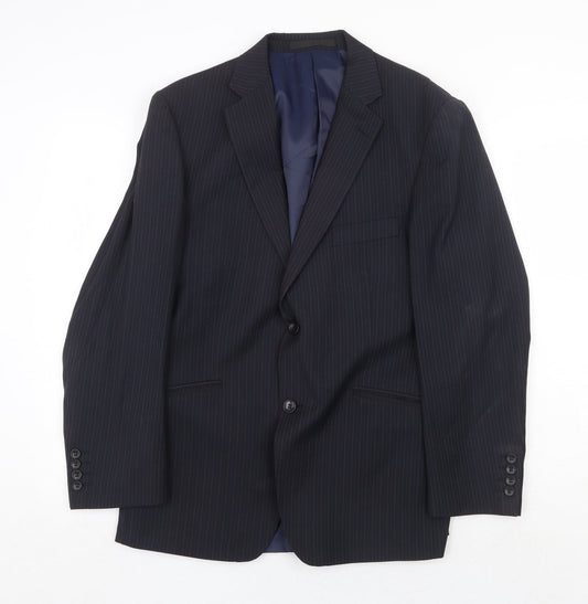 Mens UK Size 40 Marks and Spencer Regular Blue Suit Jacket