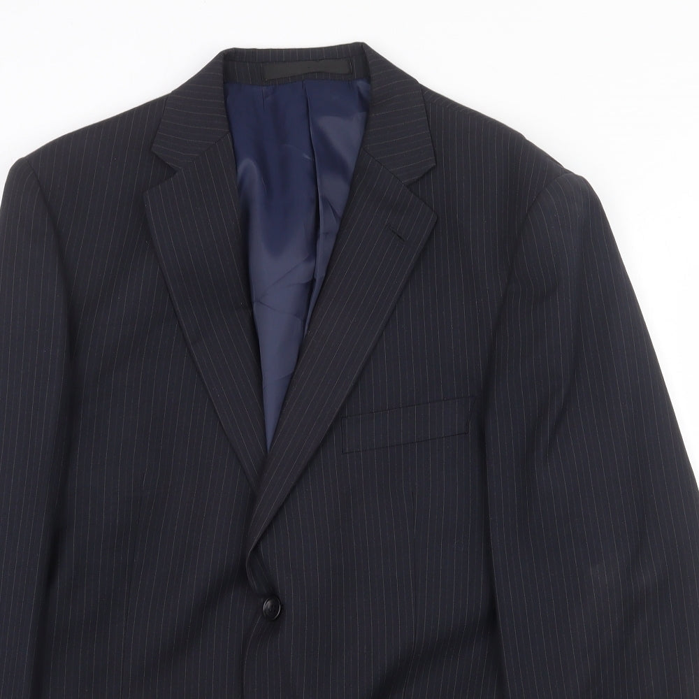 Mens UK Size 40 Marks and Spencer Regular Blue Suit Jacket