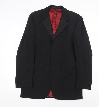 Mens UK Size 38 Burton Regular Black Suit Jacket