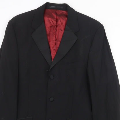 Mens UK Size 38 Burton Regular Black Suit Jacket