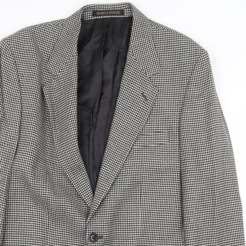 Mens UK Size 40 Marks and Spencer Regular Grey Suit Jacket