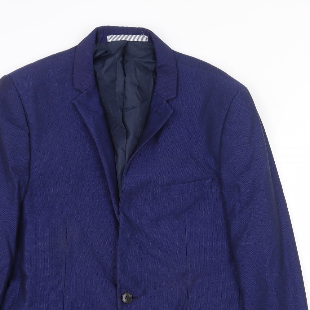 Mens UK Size 40 Burton Regular Blue Suit Jacket