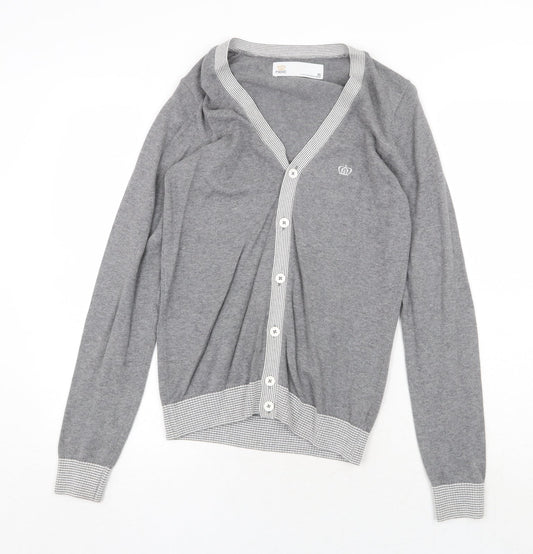Womens UK Size XS NEXT Grey Cardigan Jumper