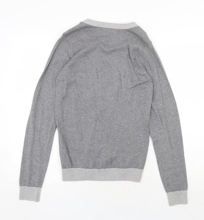 Womens UK Size XS NEXT Grey Cardigan Jumper