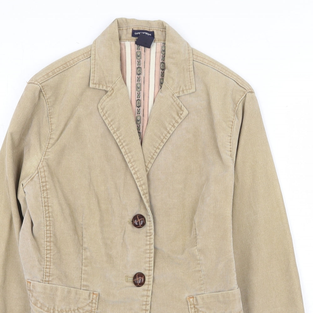 Gap Womens Beige Jacket Size 4 Button