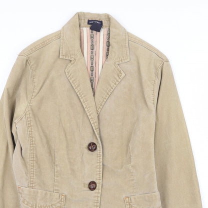 Gap Womens Beige Jacket Size 4 Button