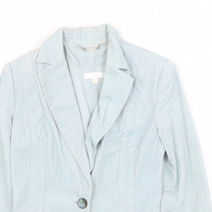 Womens UK Size 8 MNG Blue Jacket