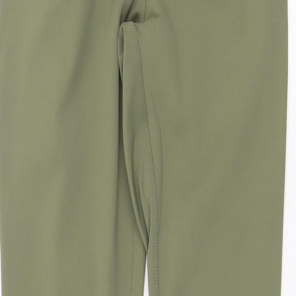 Shakti Shanki Womens Green Polyester Jogger Leggings Size 4