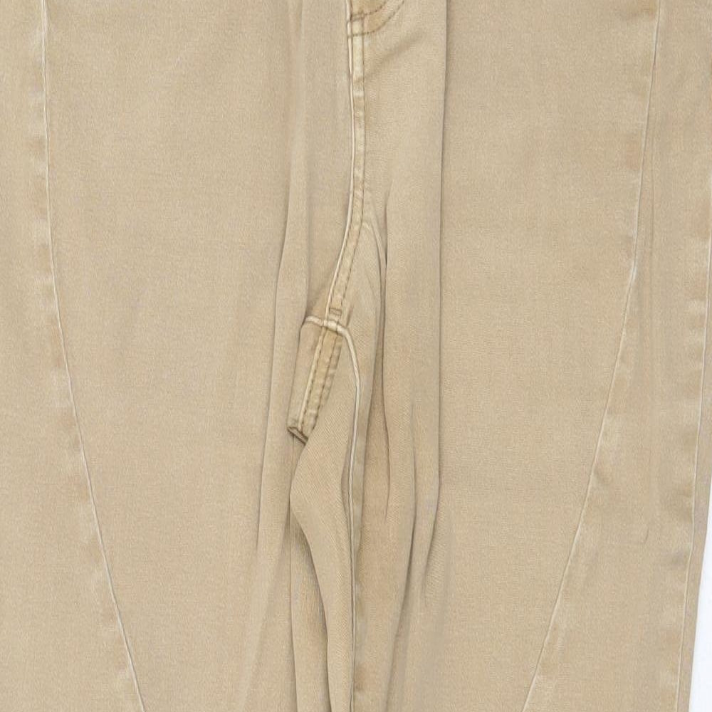B.C. Best Connections Womens Beige Cotton Straight Jeans Size 32 in Regular Zip