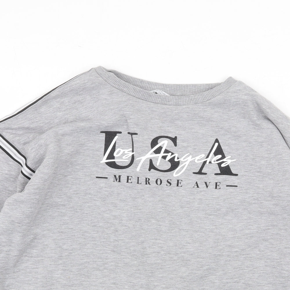 Primark Girls Grey Polyester Pullover Sweatshirt Size 12-13 Years Pullover - Los Angeles USA
