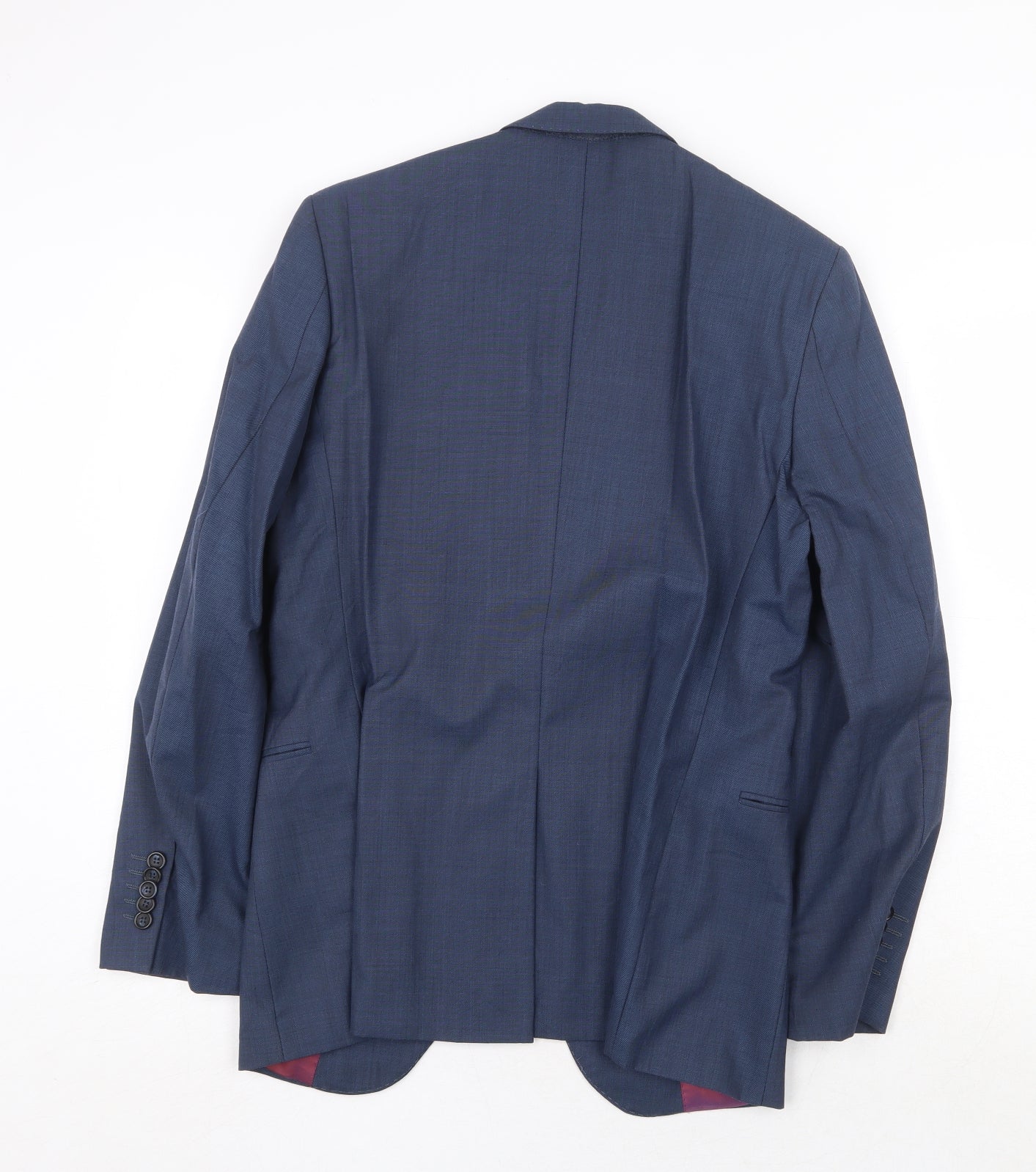 Mens UK Size 38 Cedar Wood State Regular Blue Suit Jacket