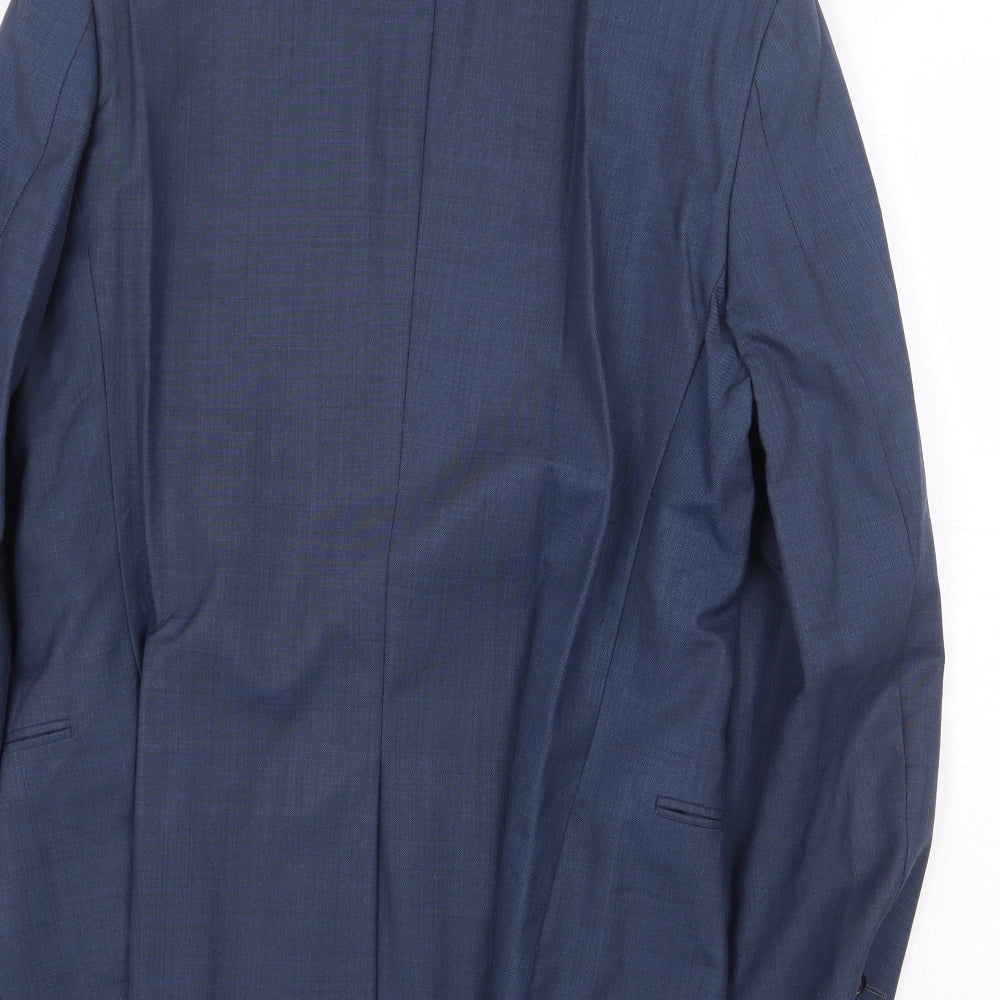 Mens UK Size 38 Cedar Wood State Regular Blue Suit Jacket