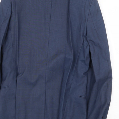 Mens UK Size 38 Cedar Wood State Regular Blue Suit Jacket