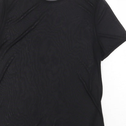 Womens UK Size 8 Missguided Black Basic T-Shirt