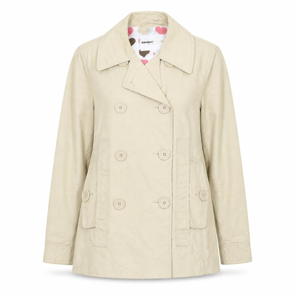 Womens UK Size 10 Clements Ribeiro Beige Pea Coat