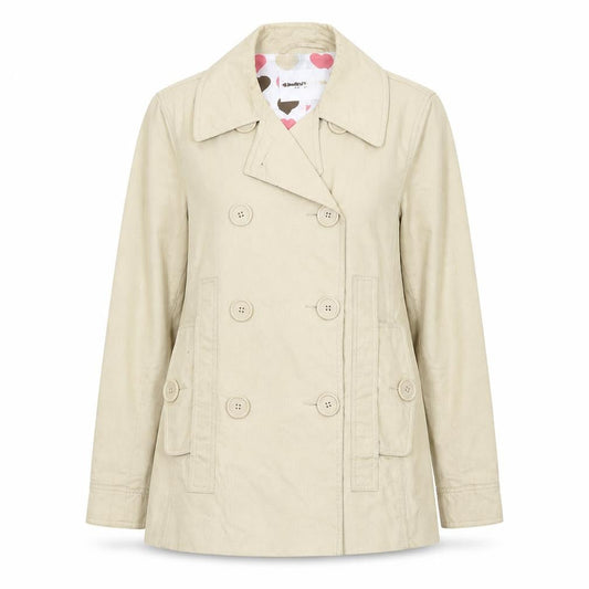 Womens UK Size 10 Clements Ribeiro Beige Pea Coat