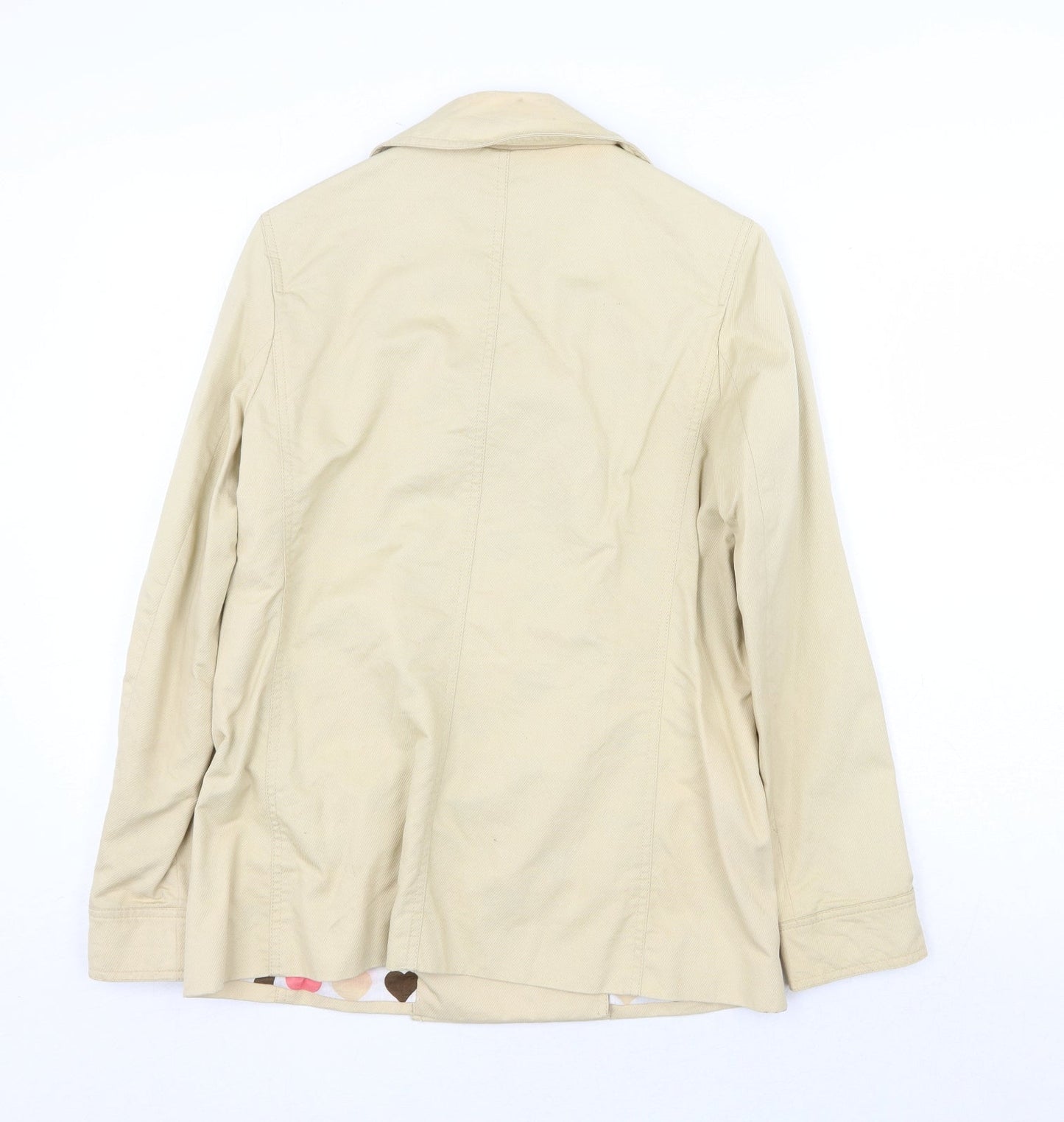 Womens UK Size 10 Clements Ribeiro Beige Pea Coat