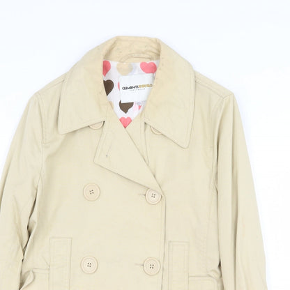 Womens UK Size 10 Clements Ribeiro Beige Pea Coat